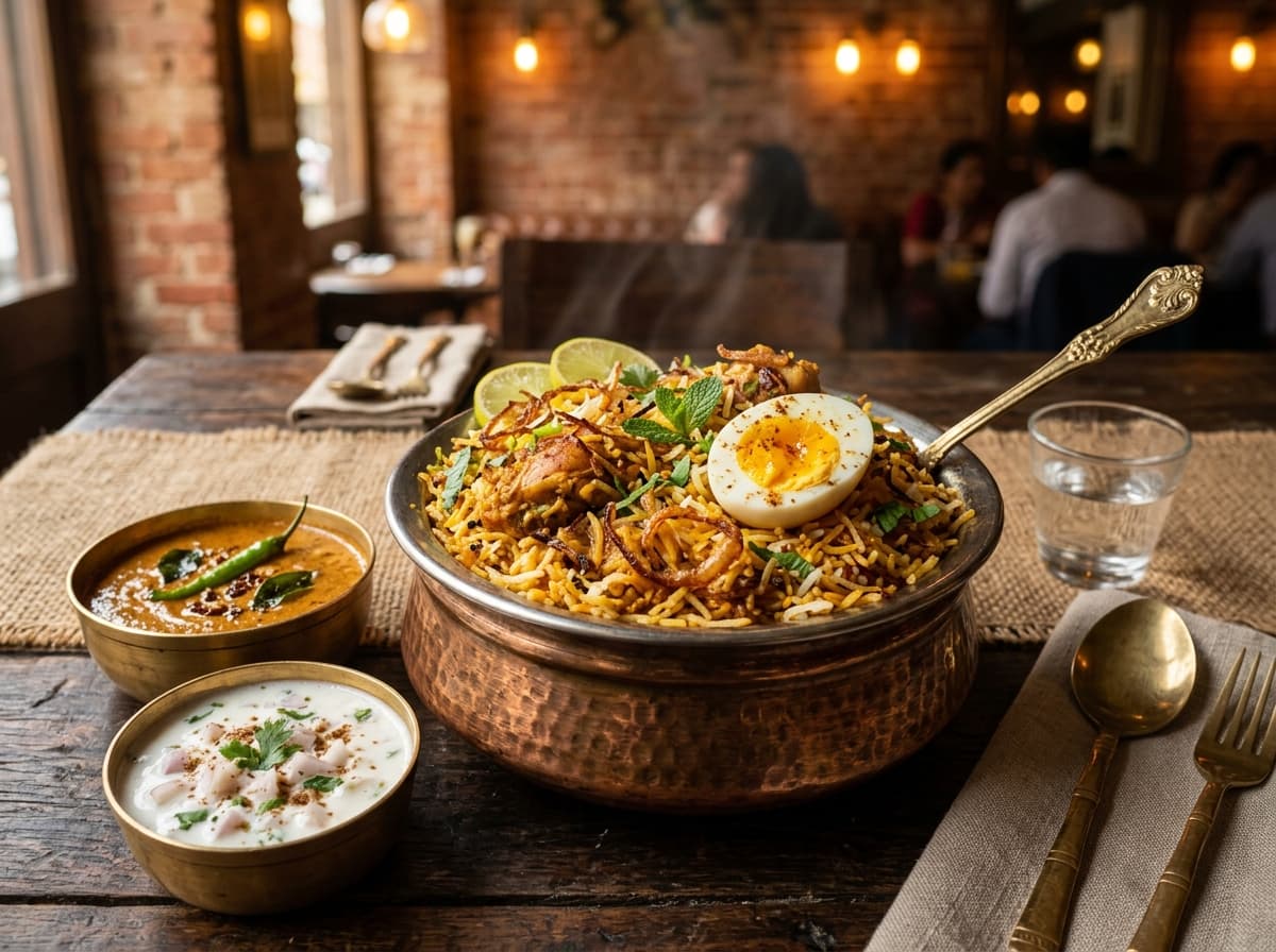 Andhra Chicken Dum Biryani